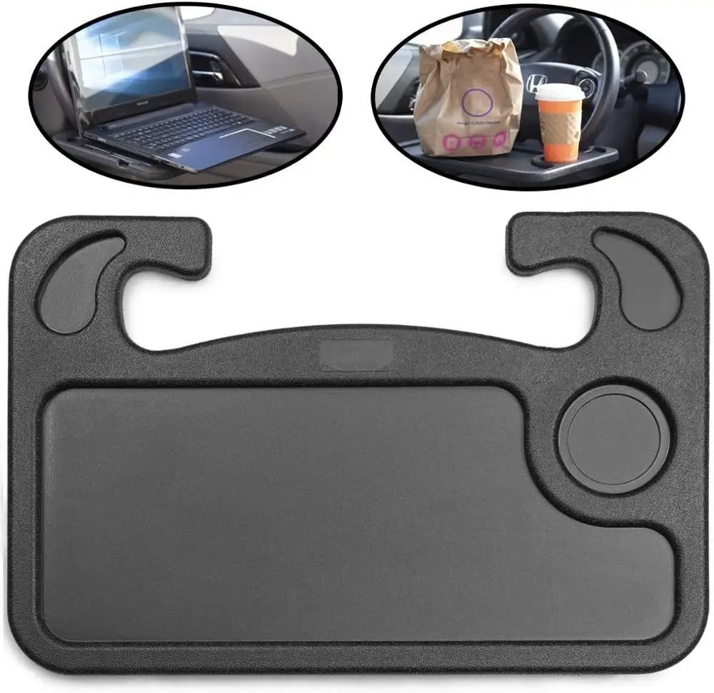 Universal Car Steering Wheel Card Table Desk Board Laptop Book Drink Dish Snacks Holder Auto Interior Accessories | Электроника
