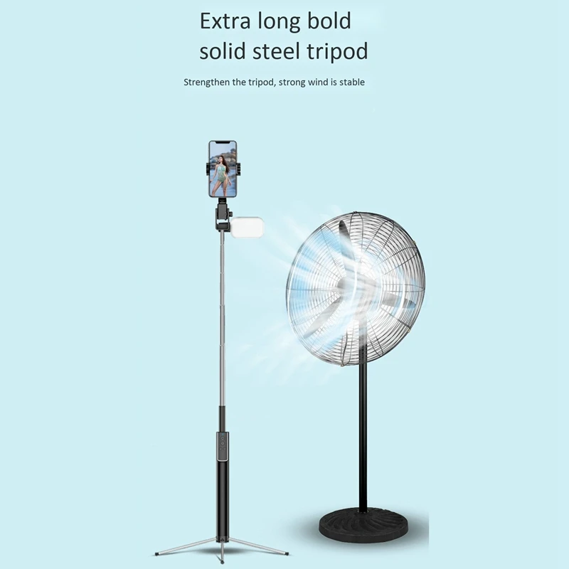 

Selfie Stick Tripod, 36-175Cm Extendable Bluetooth Selfie Stick with Wireless Remote and Fill Light, for Smartphone