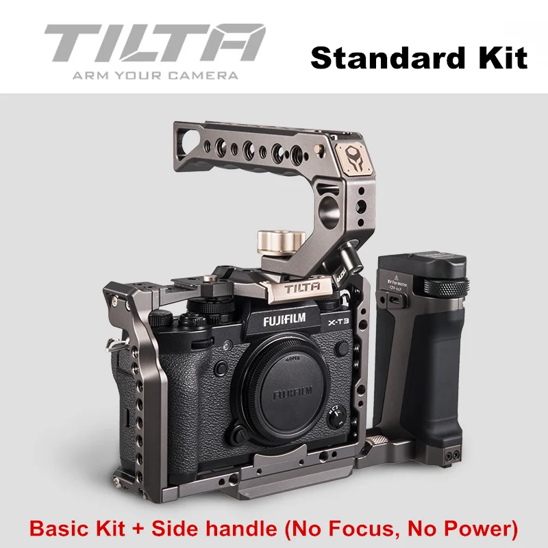 Tilta DSLR клетка для Fujifilm XT3 X T3 и X-T2 камера TA-T03-FCC-G полный клетка Верхняя ручка рукоятка Fujifilm xt3 клетка аксессуары - Цвет: Plus Side Handle