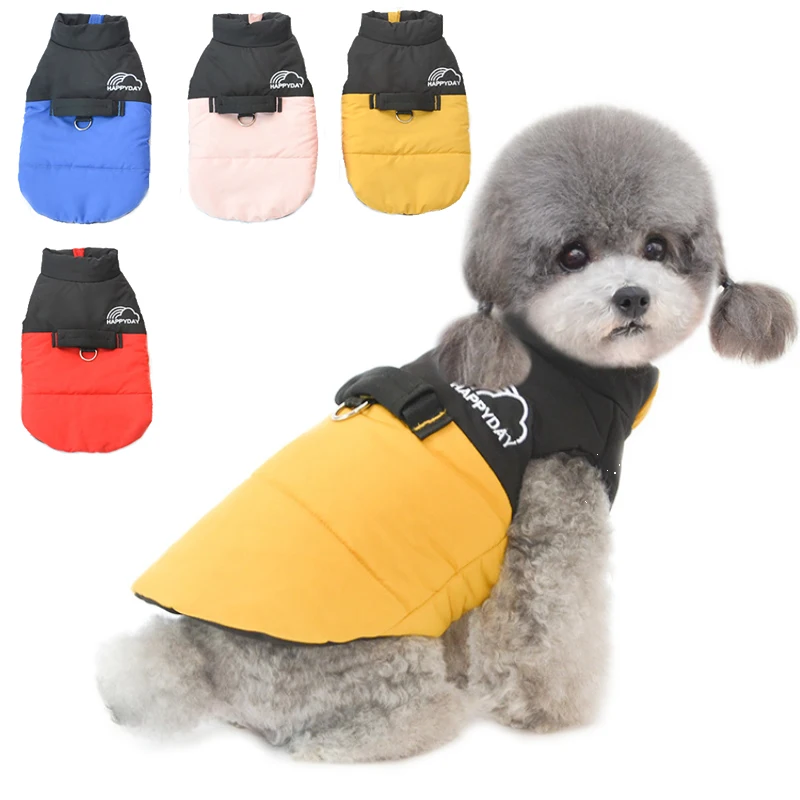 

Winter Pet Coat Jacket Small Dog Clothes Harness Vest Puppy Outfit Garment Apparel Yorkie Pomeranian Maltese Poodle Dog Clothing