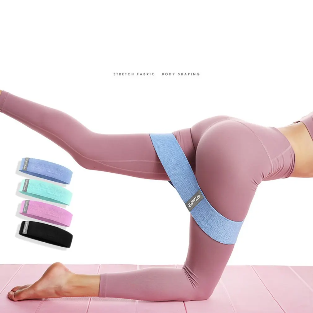 

Cotton Hip Resistance band Anti Slip Widen Circle Loop Exercise Elastic Bands For Yoga Workout Stretching Training Fitness Gum