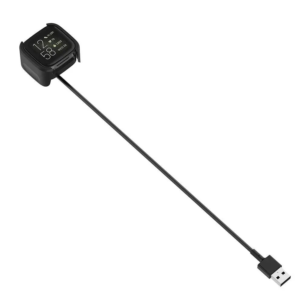Быстрая зарядка кабель Колыбель с USB магнитное зарядное устройство кабель док-станция Подставка Для Fitbit Versa 2 Смарт-часы проводное зарядное устройство адаптеры