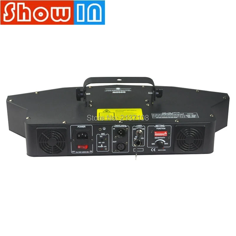50 Вт 4 головки 7 цветов лазерный проектор DMX512 Luces DJ Disco семейные вечерние Клубные