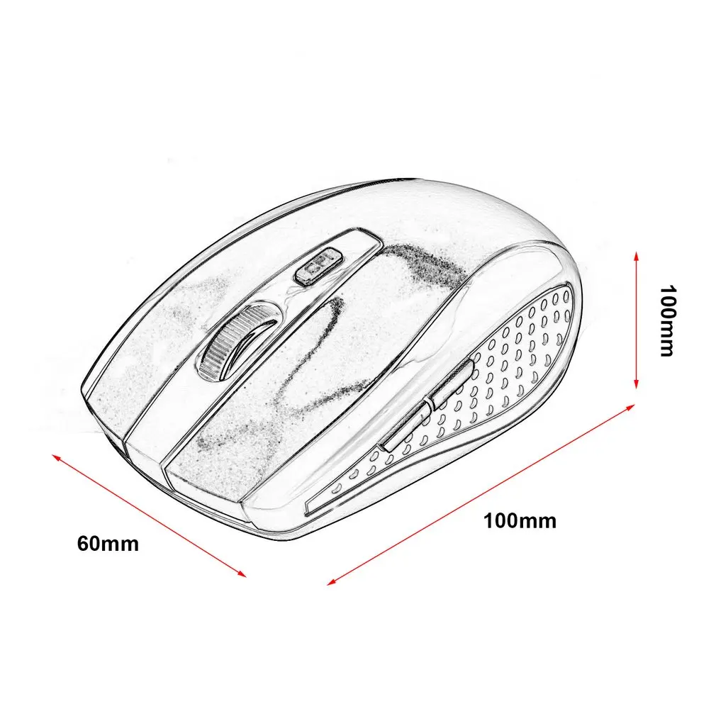 

2.4GHz Wireless Mouse Portable Optical Gaming Mouse USB 2.0 Receiver Computer Mouse For Laptop PC Sound Silent Mouse