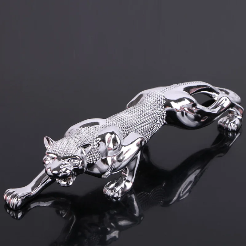 Новая позолоченная леопардовая скульптура Стразы пантера статуя животного