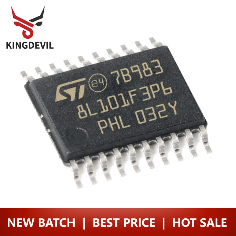 

1pcs Original Genuine STM8L101F3P6TR TSSOP-20 STM8L101F3P6 8-bit tssop20 microcontroller single chip MCU/8KB/16MHZ flash memory