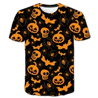 scary halloween pumpkin ghost bat t shirt joker t shirt for teen kids boys clothes children tshirts girl tops tees black friday