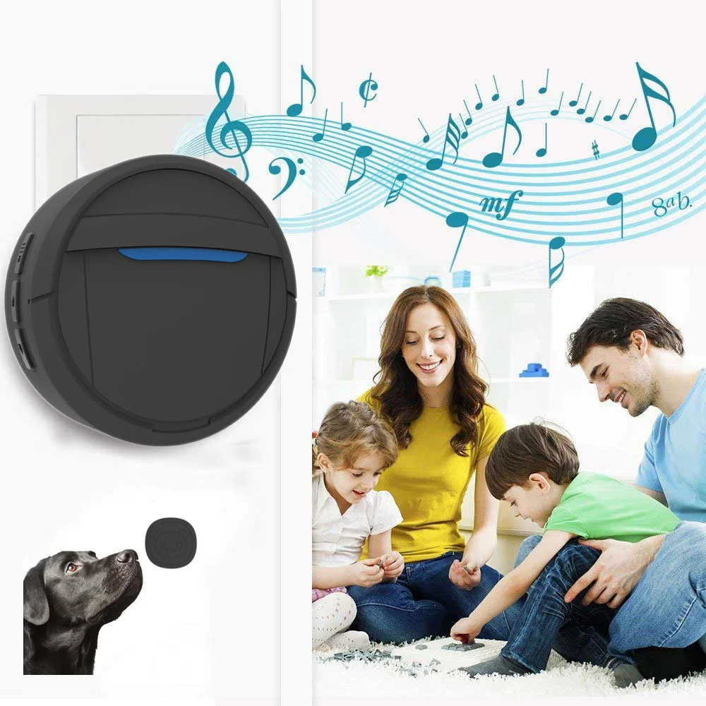 

Wireless Doorbell Touch Door Bell For Pet Dog Training Doggie Calling IP55 Waterproof Door Chime With Touch Button
