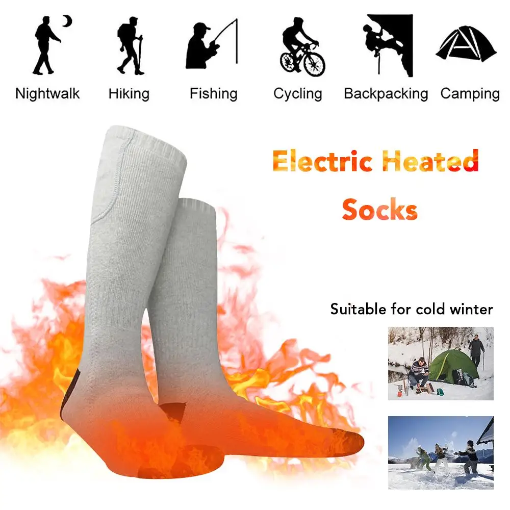 

Heated Socks Electric Heating Socks Battery Operated Warm Socks Rechargeable Winter Warm Ski Socks Skiing