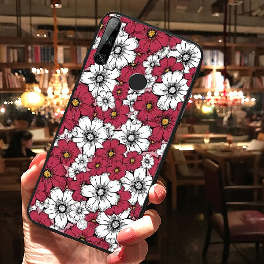 Мягкий чехол для телефона Reayou с изображением подсолнуха и чистого цветка Huawei Y5 Y6