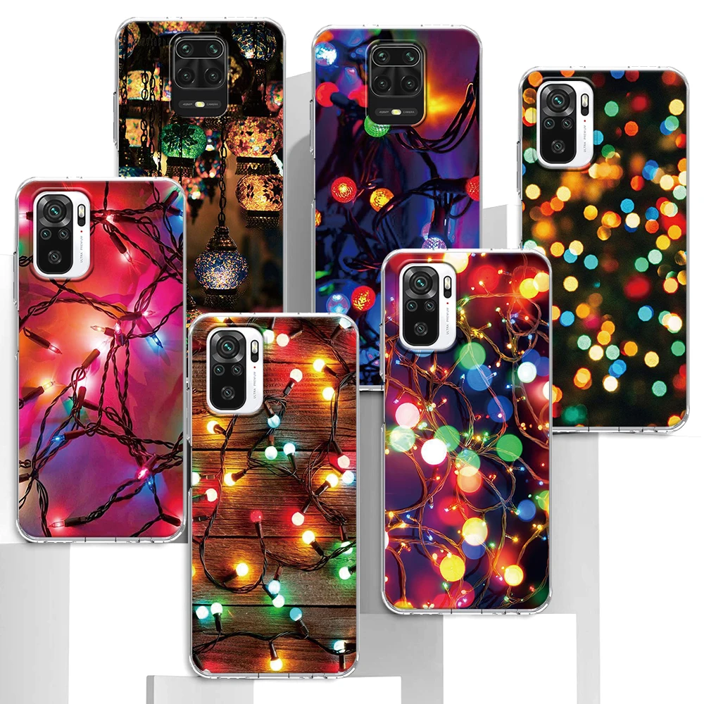 

Winter Lights Pic Case For Xiaomi Redmi K40 Note 10 9S 9 8 7 8T Transparent Cover 9A 7A 8A K30 Pro 6A Clear Soft Phone Bag Funda