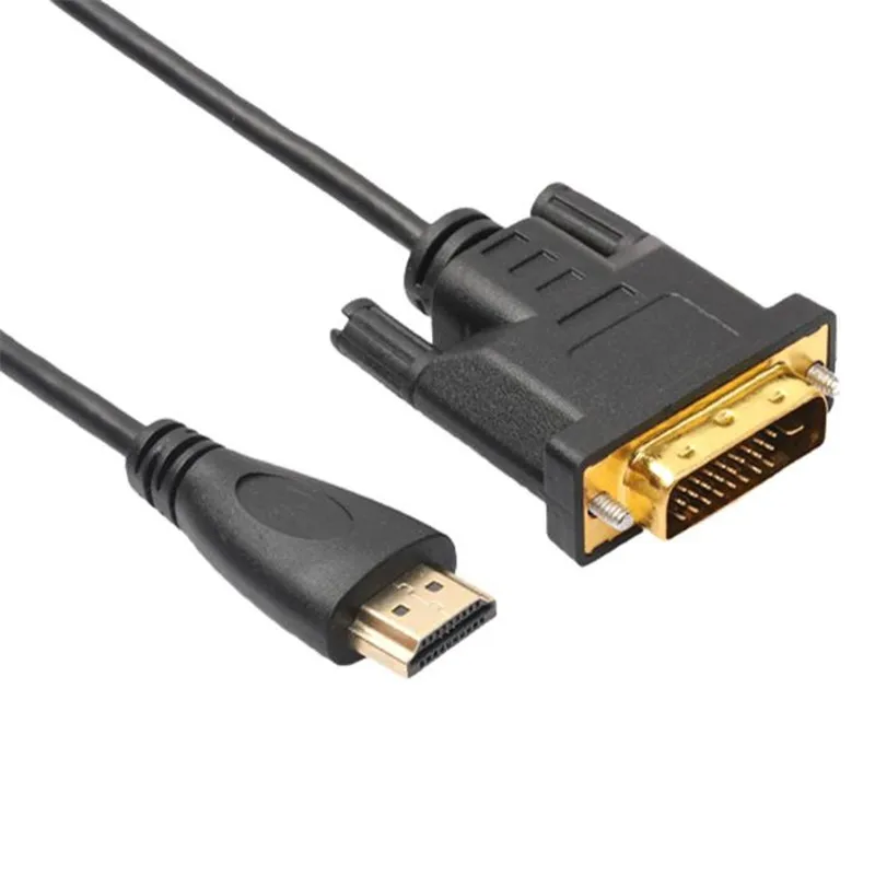 Конвертер HDMI в DVI 1 м кабель типа папа конвертер для HDTV hdmi кабели dvi 53123A|Кабели DVI| |