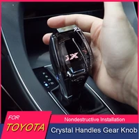 car accessories automatic gearbox crystal handles gear shift knob for toyota camry levin corolla rav4 crystal gear knob set