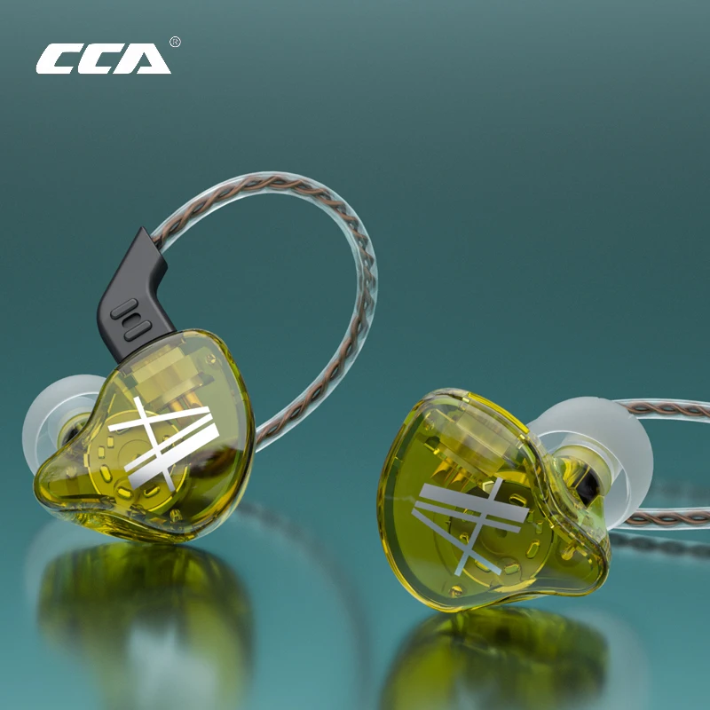 Внутриканальные наушники CCA CA2 1DD проводные Hi-Fi с тяжелыми басами со съемным