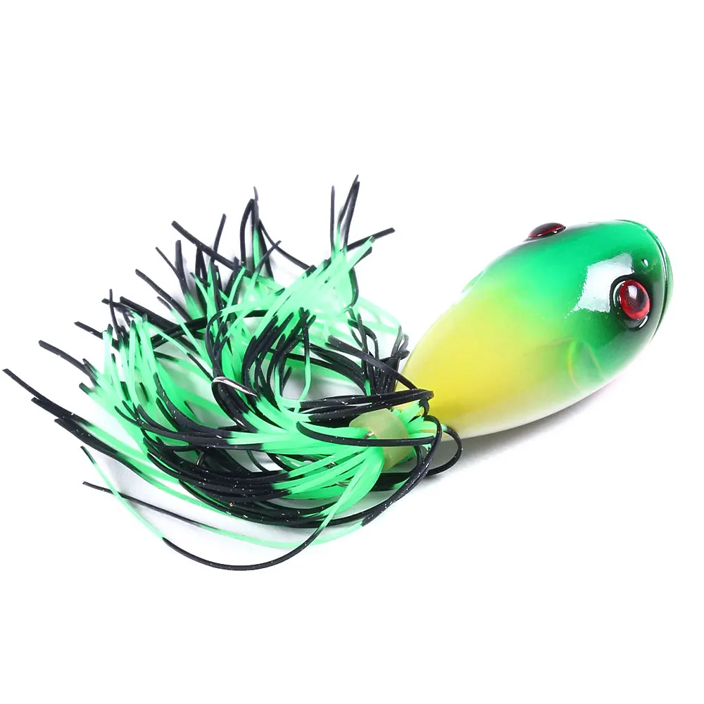 5Pcs Jump Frog 10cm 10.5g Fishing Lures Artificial Hard Ray Lure Bait Treble Hooks For Carp pesca Popper Wobblers | Спорт и