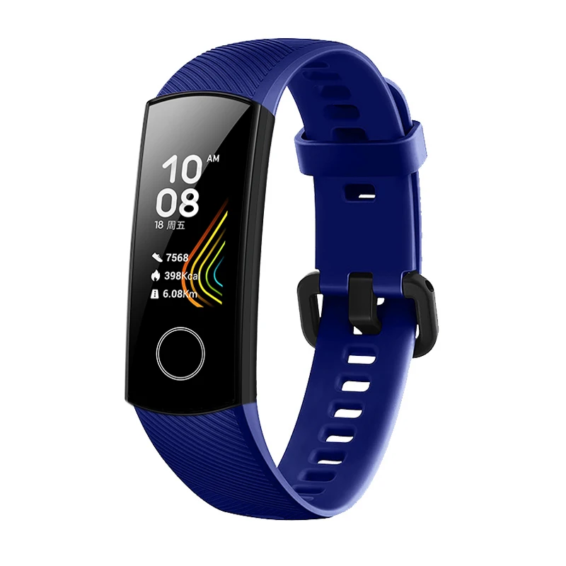 Силиконовый ремешок на запястье для huawei Honor Band 5 спортивный браслет ремешок для huawei Honor Band 5 Band 4 стандартная версия аксессуары
