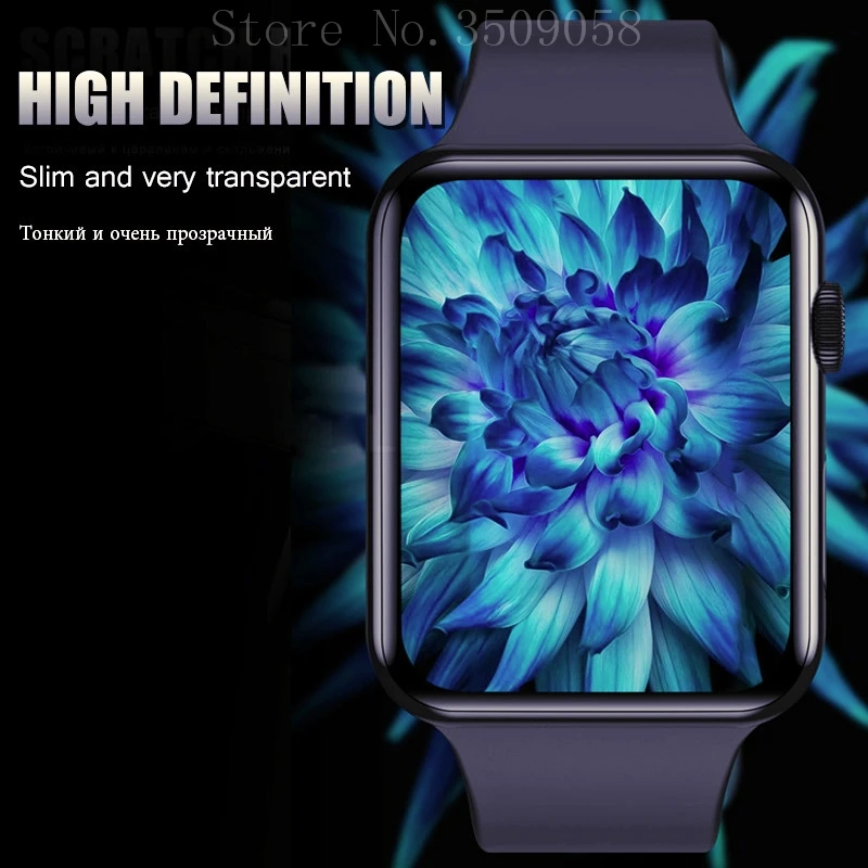 30D полное покрытие из закаленного стекла для iwatch 1 2 3 4 5 Защитное стекло для экрана для apple watch 38 40 42 44 мм защитная пленка