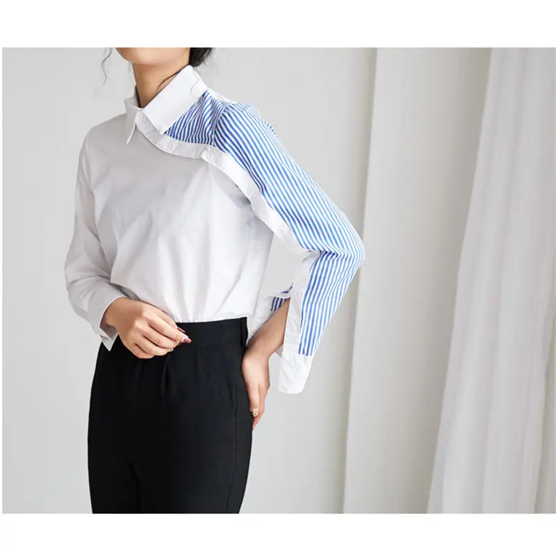 HziriP новые асимметричные Лоскутные Полосатые уличные офисные женские