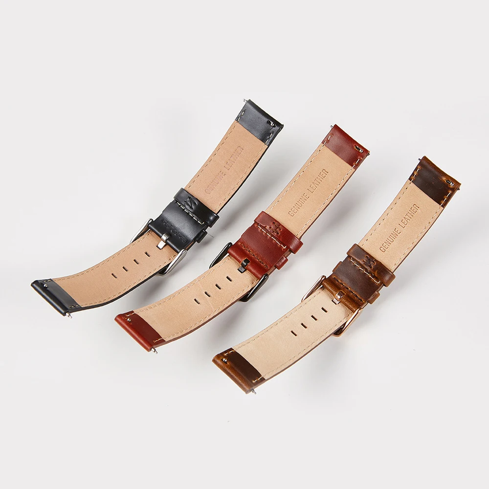 Ремешок итальянский для наручных часов Diesel Fossil кожаный быстросъемный браслет DW