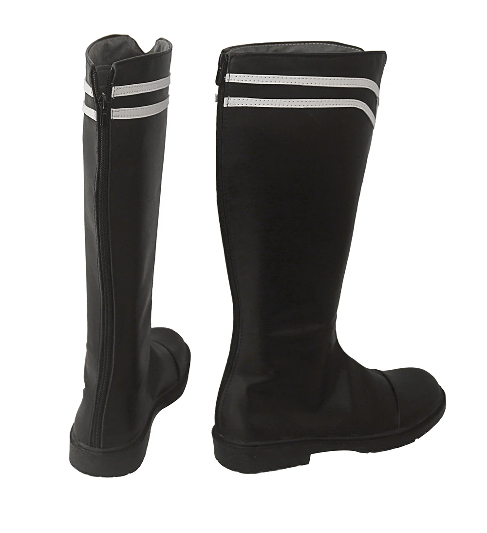 Ботинки мужские черные для косплея сапоги с эмблемой огня в трех домах на заказ