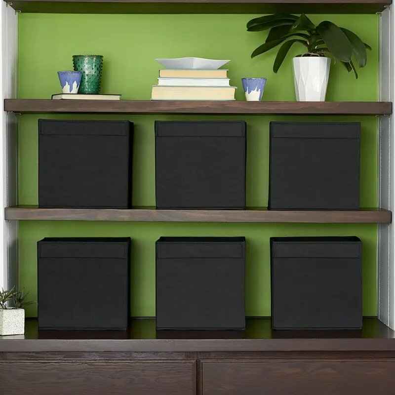 Cubo de tela plegable para tirar de los labios (juego de 6)-3