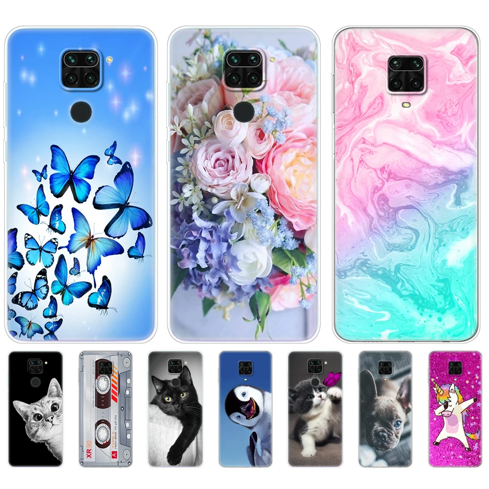 

For Xiaomi Redmi Note 9 Case Soft Tpu Phone Back On Redmi Note 9 Pro Silicon Cover Redmi Note9 Pro Note9Pro Bumper Shell Funda