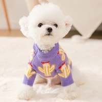 duomasumi dog sweater autumn winter puppy outfits clothing cute cactus pullover sweater for small dog clothes cat pet clothes