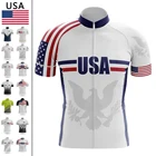 Мужская одежда 2021 Команда США флаг Велоспорт одежда лето короткий рукав велосипедная одежда Ropa Ciclismo MTB одежда спортивная одежда