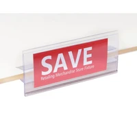 gondola shelf top cap card sign holding grip for price tag