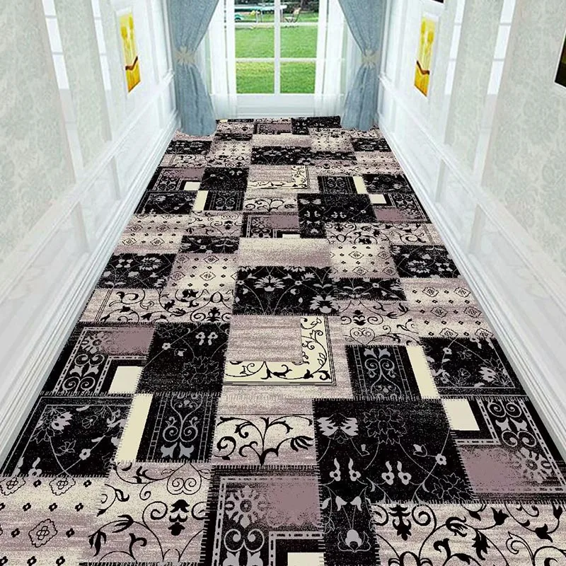 

Nordic Stair Carpet Floor Runner Rug Bedroom Long Hallway Anti-Slip Rug for Home/Hotel /Corridor/Aisle/ Party/Wedding Entrance