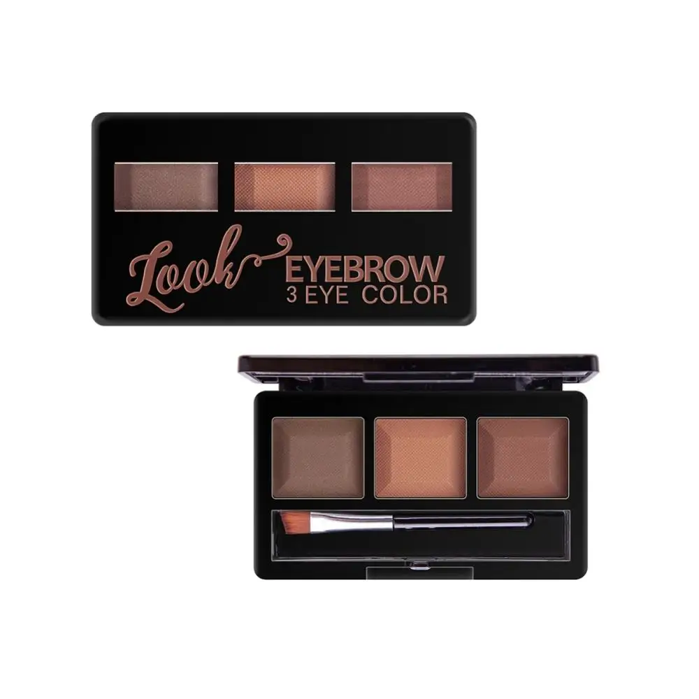 На каждый день 3 цвета бровей порошок Палитра длительный Водонепроницаемый
