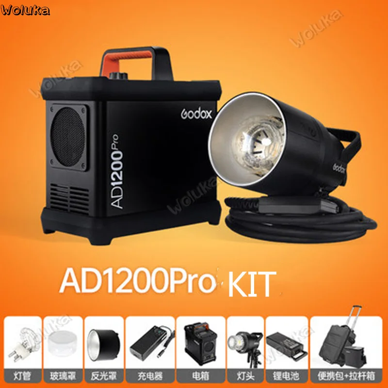 Godox AD1200Pro AD1200 Pro Студийный свет Фотосъемка Освещение 1200Ws 2.4G TTL 1/8000 HSS Строб со