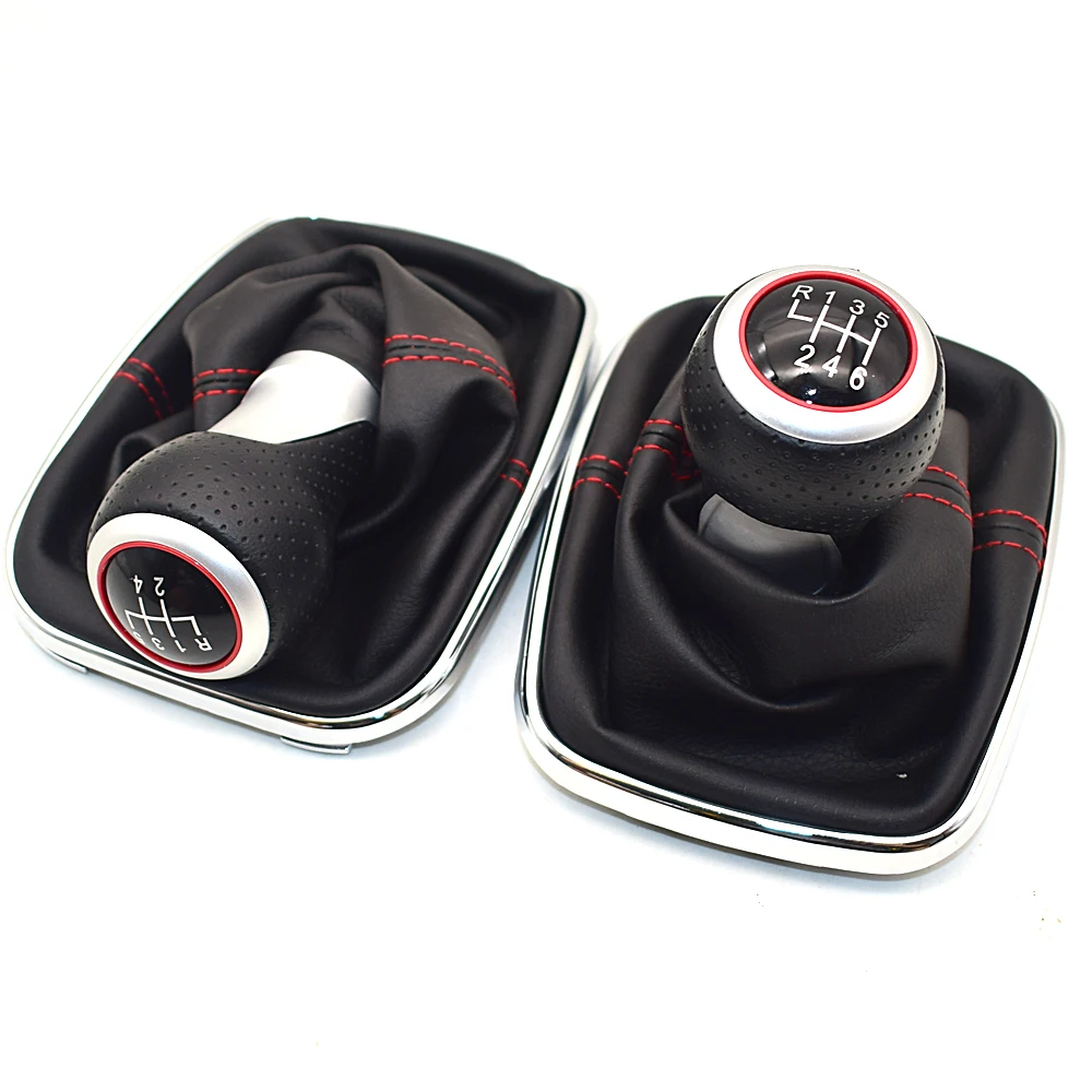 

5/6 Speed 12mm Gear Shift Knob Lever Shifter Gaiter Boot For Volkswagen VW Golf 4 IV MK4 GTI R32 Bora Jetta 1999-2004