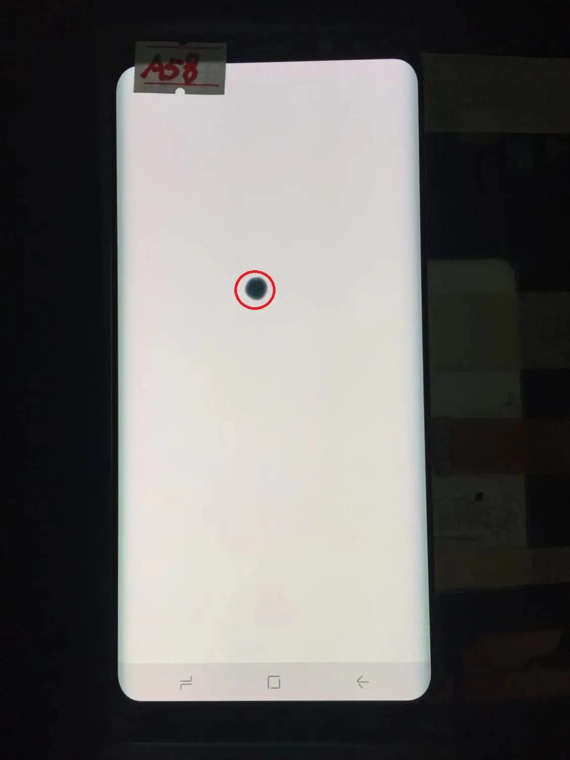 NO.A58 Black Frame Original AMOLED with frame for Samsung Galaxy S8+ PLUS G955A G955U G955F G955V LCD display touch screen assembly with dots - Цвет: NO.A58 Black Frame
