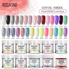 Блестящий Порошок ROSALIND для ногтей, профессиональное украшение для нейл-арта, полимерные Лаки без привкуса, гибридный полуперманентный порошок, 10 г