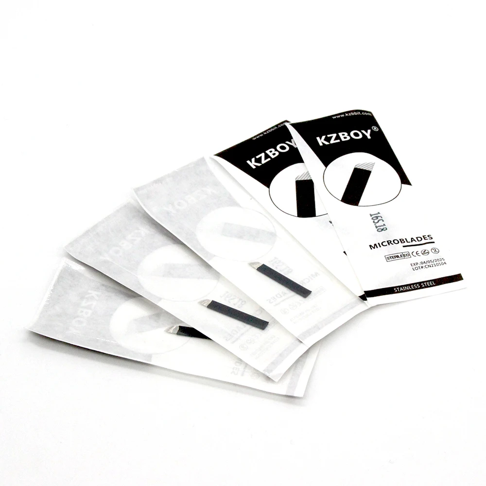 

50PCS/Lot Super Thin Microblading Needle Eyebrow 16S 18S.18mm Microblading Blades for Feather-like Eyebrows