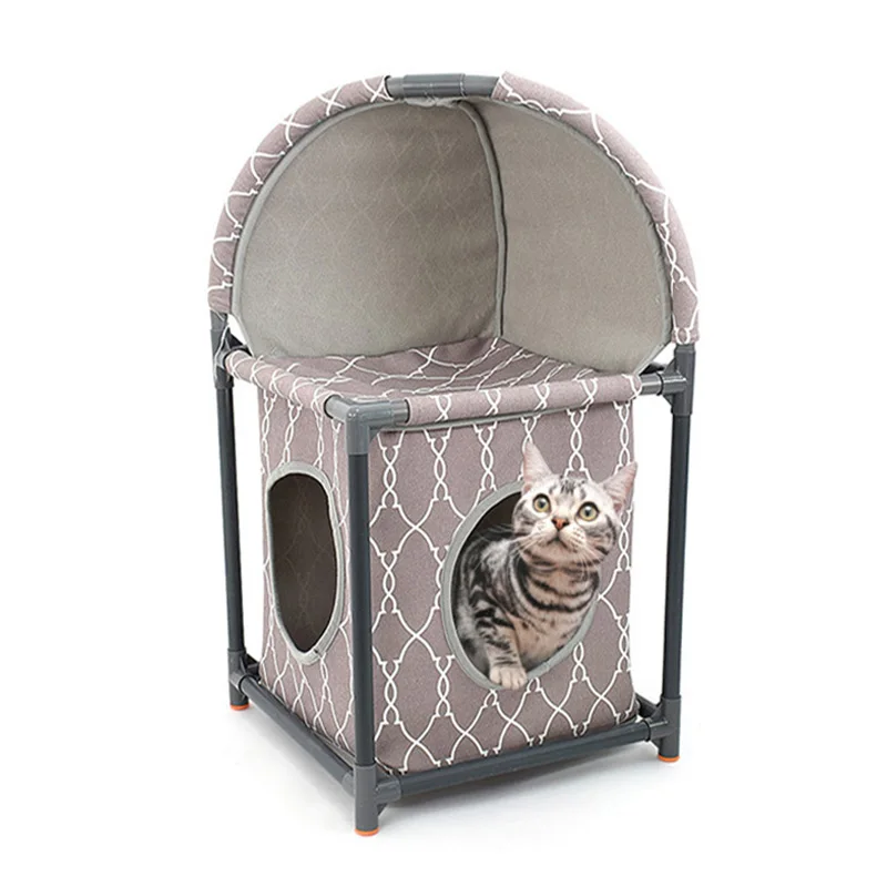 DIY Съемная двухслойная кошечка для кошек дышащая мягкая лазания спальная кровать