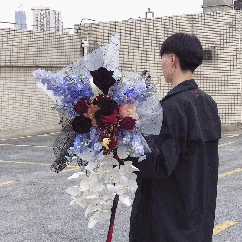 Креативная упаковка букета из газовой ткани 50 см 5 ярдов материал для упаковки