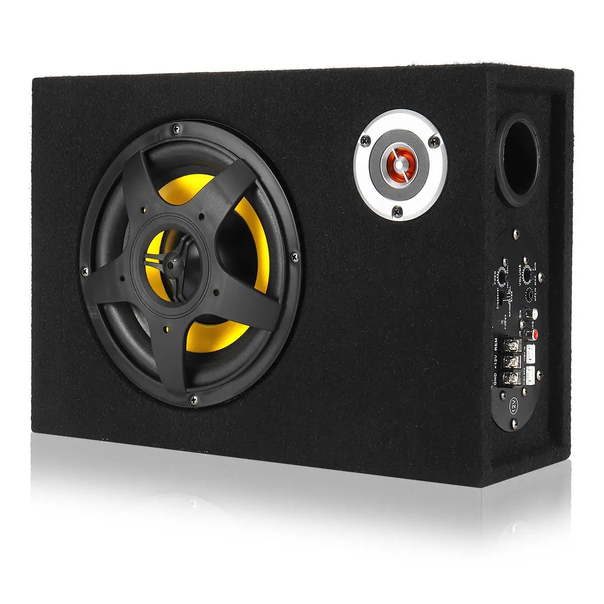 

480w Shockproof Power Amplifier Under Seat Powered Speaker Car Subwoofer Alloy Car Stereo High Fidelity Music Player Car Audio