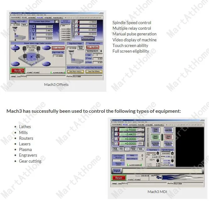 

Software Installation Service for English/French Artsoft Mach3 Software CNC for Lathes, Mills, Routers, Lasers, Plasma, Engraver