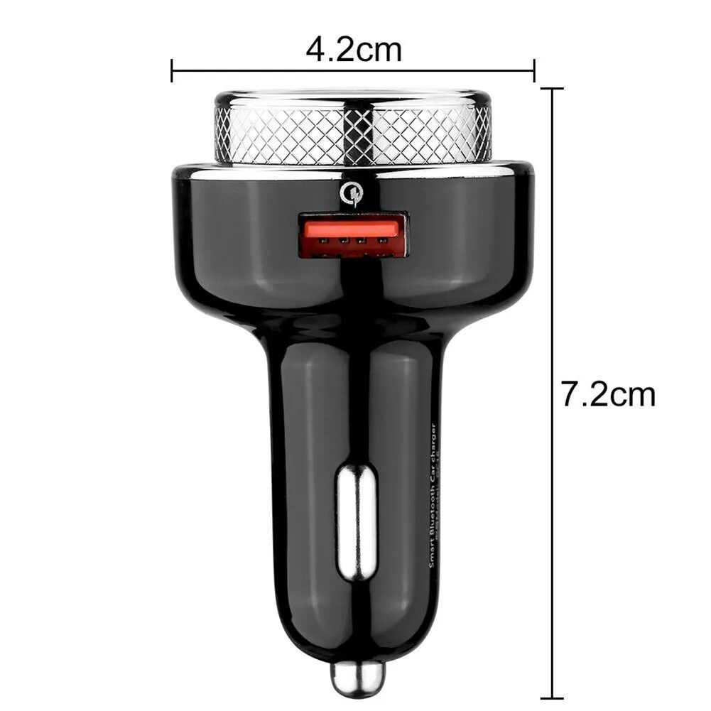 

Car FM Transmitter Wireless Handsfree Audio Receiver MP3 Player Dual USB Fast Charger Car Accessories