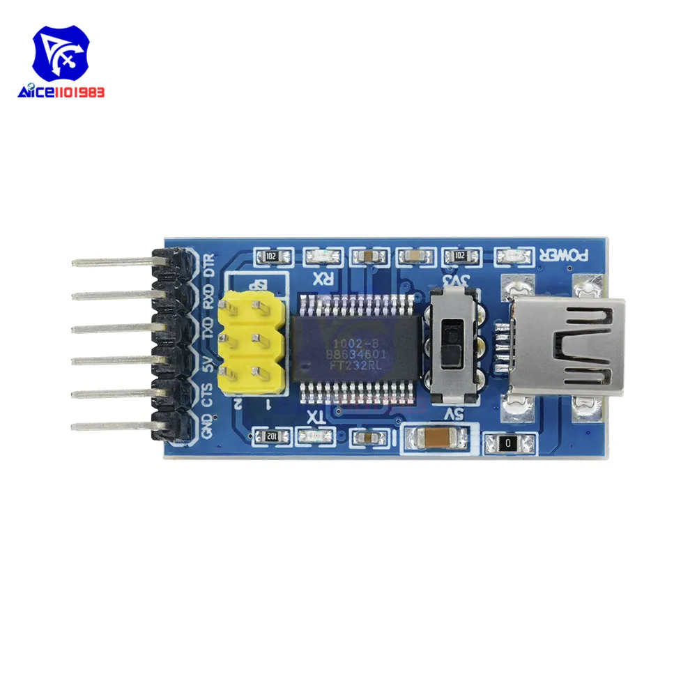 Материнская плата diymore FTDI FT232RL FT232 USB в TTL последовательный адаптер
