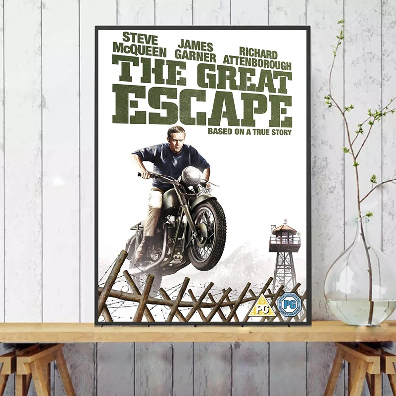 Постеры и принты из классических фильмов рисунок на холсте Стив Великая Побег