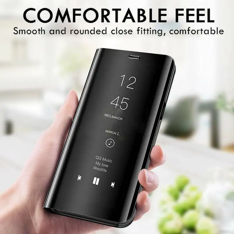 

Huawei Honor 20 Pro YAL-L21 YAL-L41 Case Clear View Flip Leather Cover Mirror Plating Case for Huawei Nova 5 5T 5Z 5i Pro Coque