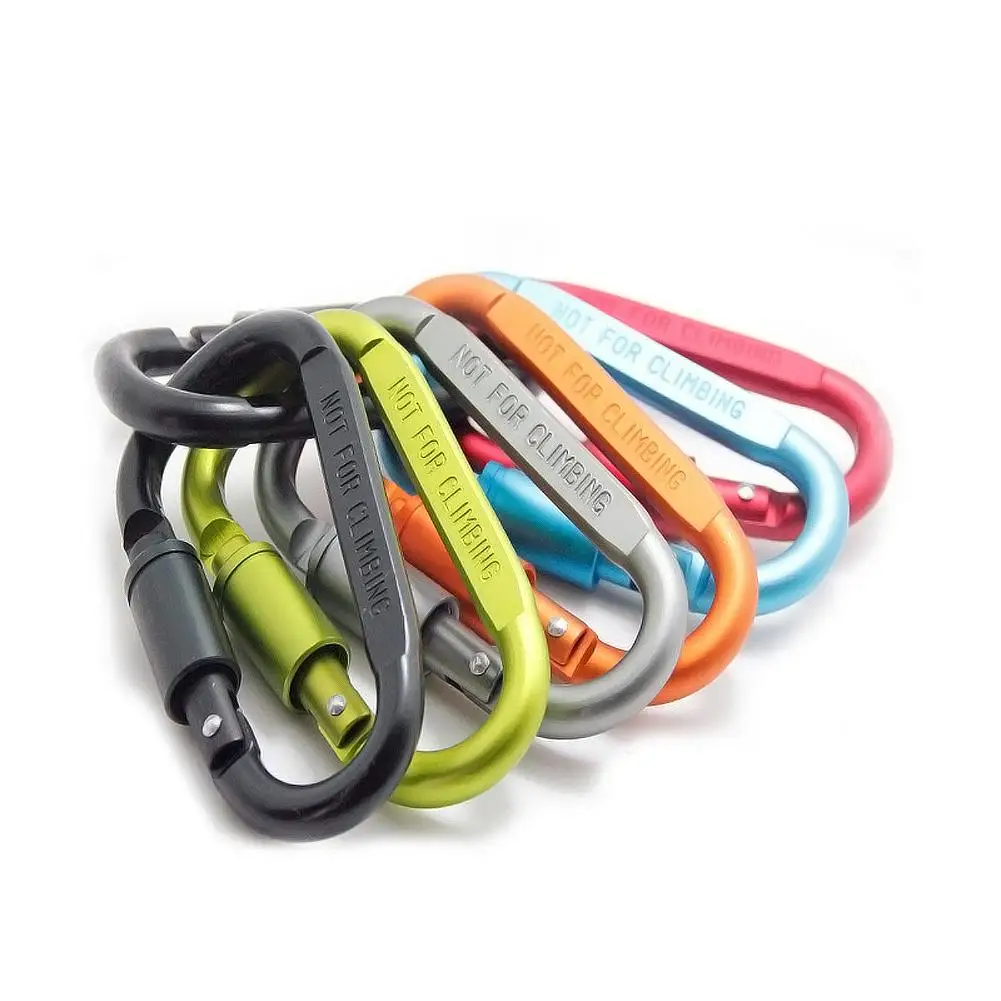 Открытый карабин скалолазание 8 см замок Тип D Quickdraw Карабин Пряжка висячая