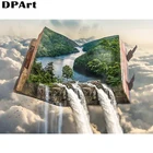 Алмазная картина полностью квадратнаякруглая дрель A View 5D Daimond вышивка крестиком Набор Мозаика Стразы картина Y205