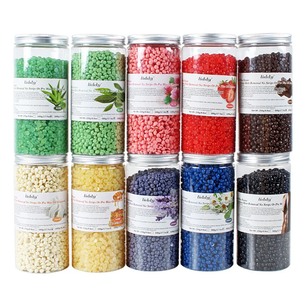 

500g/Pack Wax Beans Removing Bikini Face Hair Legs Arm Hot Film Wax Pellet Wax Hair Removal Honey Bean For Women And Men