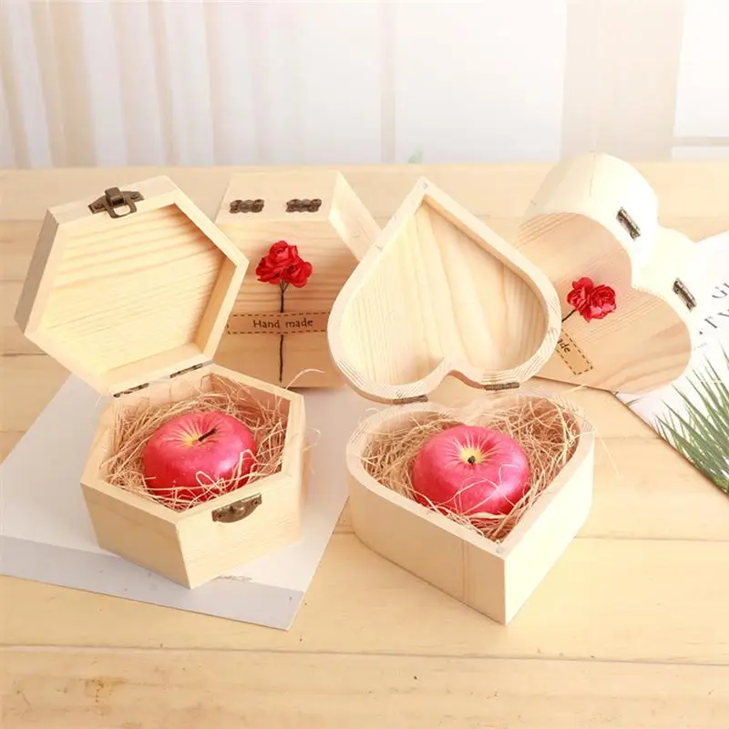Деревянная Подарочная коробка имитация формы яблока свеча креативный