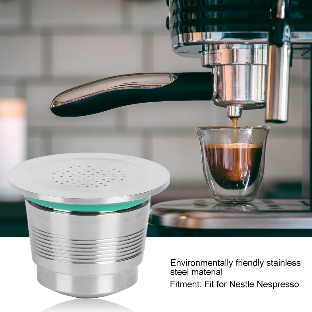 Фильтры для кофейных капсул из нержавеющей стали Nespresso многоразовые фильтры