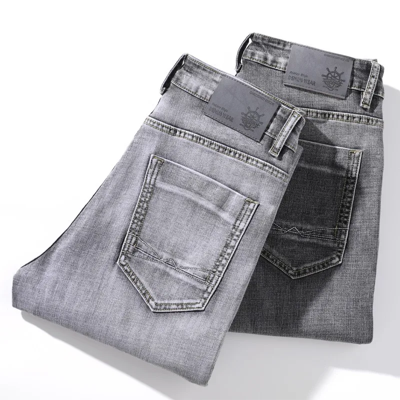 Новинка 2021 брендовые классические мужские синие джинсы Sulee современные